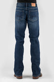 Stetson Mens 1014 Rocker Stretch Low Rise Boot Leg Jeans   11-004-1015-6000 BU