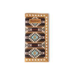 M&F Ariat Youth Wallet Rodeo Southwestern Diamond Lacing Brown    A3560702