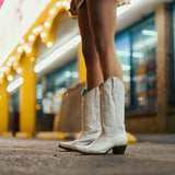 Corral Womens White 13" Boot        Z5046
