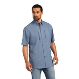 Ariat Mens VentTEK Classic Fit Short Sleeve Shirt - Folk Stone Gray    10040464
