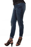 Scully Womens Blue Cotton Blend Tonal Jeans  HC340-BLU