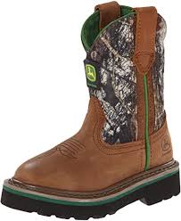John Deere Kids Tan And Camo Boots JD1188 JD2188 – Boondocks