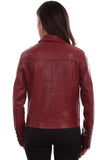 Scully Women's Leather Jacket- L1031  Red