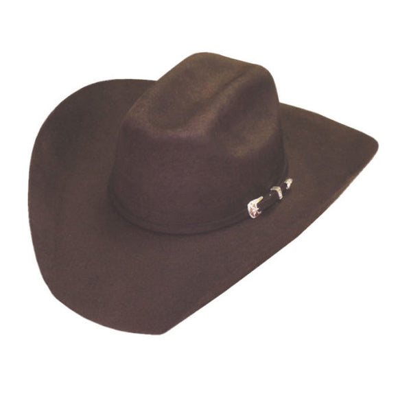 Dallas Hats Mens Brown Wool Felt Cowboy Hat    MAV1 BRN
