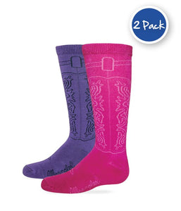 Wrangler Girls/Youth Socks - pink/purple pack (12-3 1/2)               2/229
