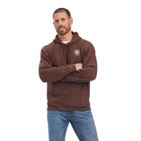 Ariat Mens Southwest Leather Sweatshirt - Chestnut    10041727