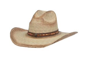 Alamo Carson Palm 5" Wind Crown Western Straw Hat     D28640