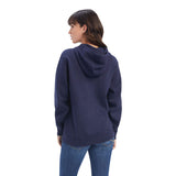 Ariat Womens REAL Shield Logo Hoodie - Navy Eclipse     10041679