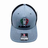 Ariat Heather Grey and Black with Mexico Flag Shield Logo Men's Cap  A300016506