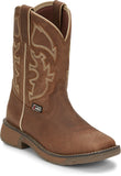 Justin Boys Rush Junior Brown Western Boots JK4330