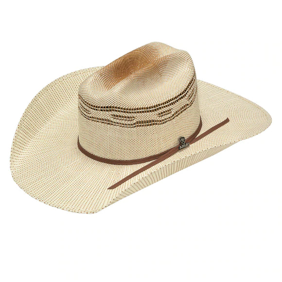 Ariat Bangora Golden Brown Straw Western Hat By M&F    A73196