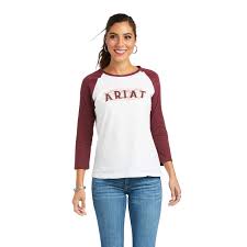 Ariat Womens REAL Southwest Baseball Tee    10037527