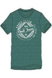 Cinch Boys Green Logo Tee   MTT7670101