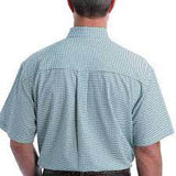 Cinch Mens Arenaflex Button-Down Shirt - Mint, Navy & White   MTW1704079