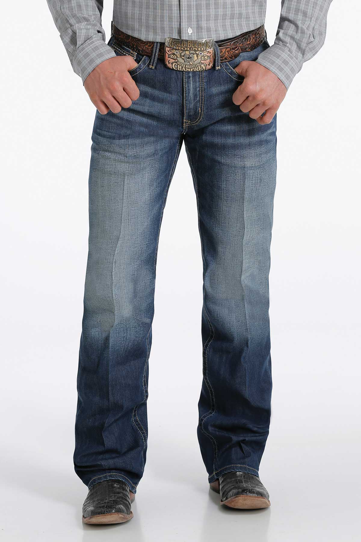 【AAKE】SHIRRING BOOTCUT PT Cinch Mens Grant Arenaflex Relaxed Fit Boot Cut Mid Rise