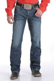 Cinch Men's Ian Dark Stonewash Slim Fit Jeans Boot Cut - MB63436001