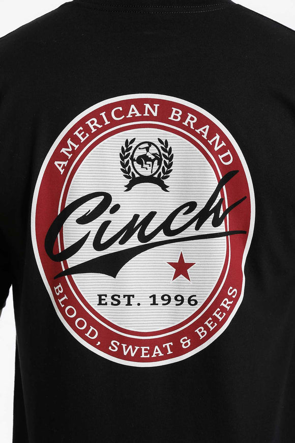 Cinch Mens Round Logo Tee Shirt - BLK    MTT1690468