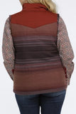 Cinch Women's Quilted Vest- Rust Multi      MAV9884003