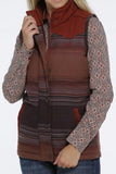Cinch Women's Quilted Vest- Rust Multi      MAV9884003