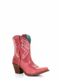 Corral Womens Red Ankle Boot   E1424