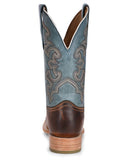 Corral Mens Rodeo Collection Wide Square Toe Boots - Honey/Blue  A4262