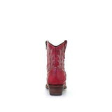 Circle G by Corral Ladies Red Embroidery & Zipper Ankle Booties   L5704