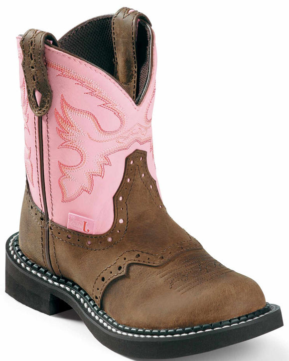 Justin Girls Gypsy Nuri Pink Round Toe Boots  9901C, 9901Y