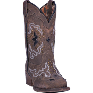 Laredo Girls Brown Rulay Western Boots  LC2232