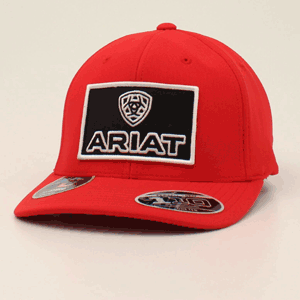 Ariat Men's Cap Horizontal Logo Flexfit Red   A300037004