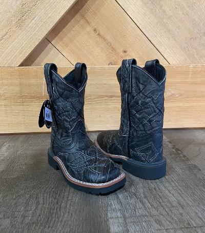 Dan Post Kids Black Quinn Western Boots DPC2939 – Boondocks