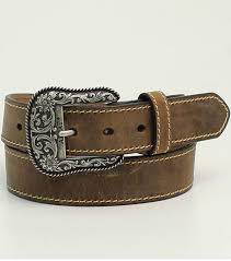 M&F Womens Ariat Classic Stitch Brown Belt     A1523402
