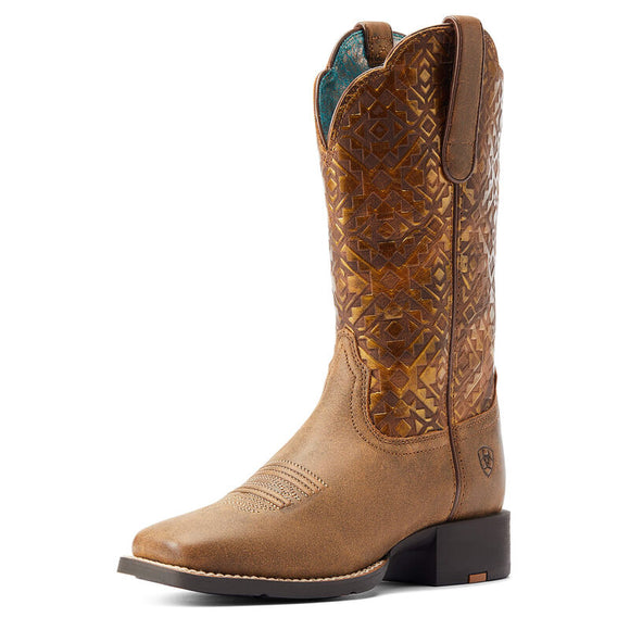 Ariat Womens Round Up Wide Square Toe Western Boot      10044431