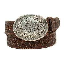 M&F Womens Nocona Tooled Leather Belt With Buckle  N3300002