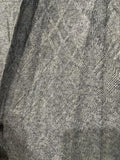 Umgee Womens Knit Diamond Pattern Long Cardigan - Heathered Grey      A6682-C