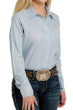Cinch Women's Arenaflex Western Shirt- Light Blue    MSW9163004