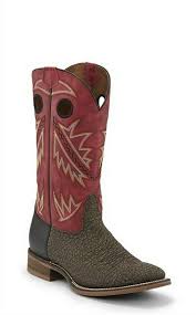 Nocona Mens Go Round Ruby Red  Western Boots    NB5544