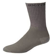 Boot Doctor Mens Super Crew Grey 3 Pack Boot Socks      0498006