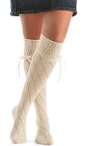 Blazin Roxx Womens Diamond Lace Boot Socks - Cream 04982139 / Black 0498201