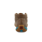 Twisted X Womens Chukka Driving Moc With Turquoise Tooling   WDM0148