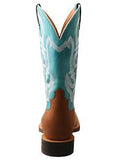Twisted X Mens 12″ Hooey Boot Gingerbread & Turquoise     MHY0032