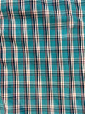 Wrangler Mens Classic Short Sleeve Shirt - Relaxed Fit - Turquoise  112315001